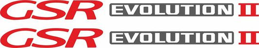 Mitsubishi Lancer GSR evolution 2 side Decals
