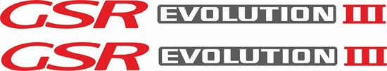 Mitsubishi Lancer GSR evolution 3 side Decals