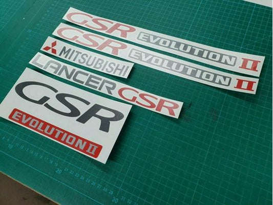 Mitsubishi Lancer GSR evolution 2 full replacement Decals