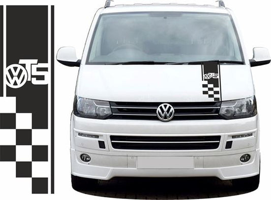 0011418_vw-t5-bonnet-stripe-stickers_550 - R&E Wraps and Graphics LTD - Volkswagen T5 Bonnet Stripe - bonnet decals, bonnet Stickers, Bonnet stripe, campervan, t5, volkswagen t5