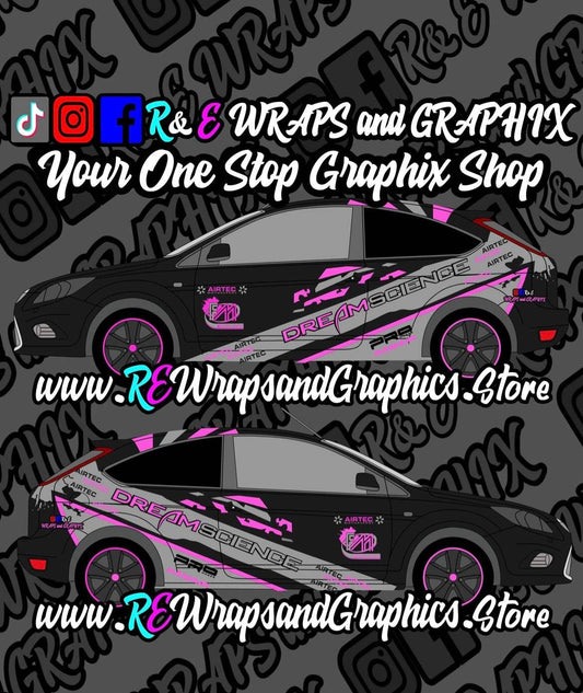 0061FF89-1B8A-4C8F-B00E-9A01DCE3DE67 - R&E Wraps and Graphics LTD - Ford Focus Mk2 ST/RS Dream Science Graphic Kit - Dream Science, dream science graphic kit, dream science graphics, dreamscience, dreamscience graphics, Ford, Ford Focus Mk2 ST/RS Dream Science Graphic Kit, graphic kits, sticker kits