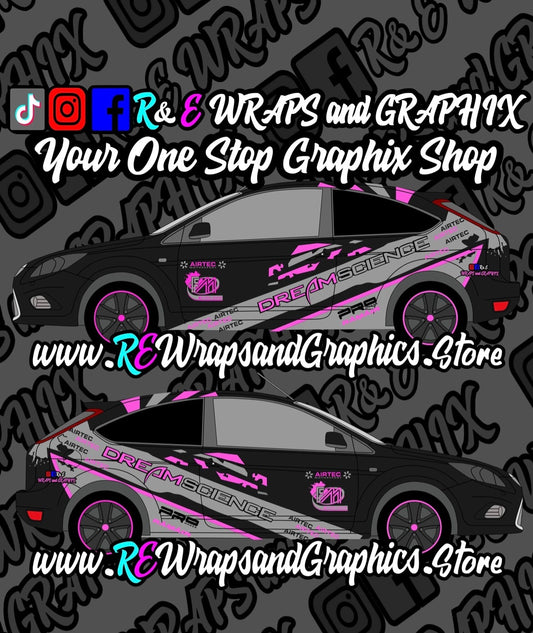Ford Focus Mk2 ST/RS Dream Science Graphic Kit