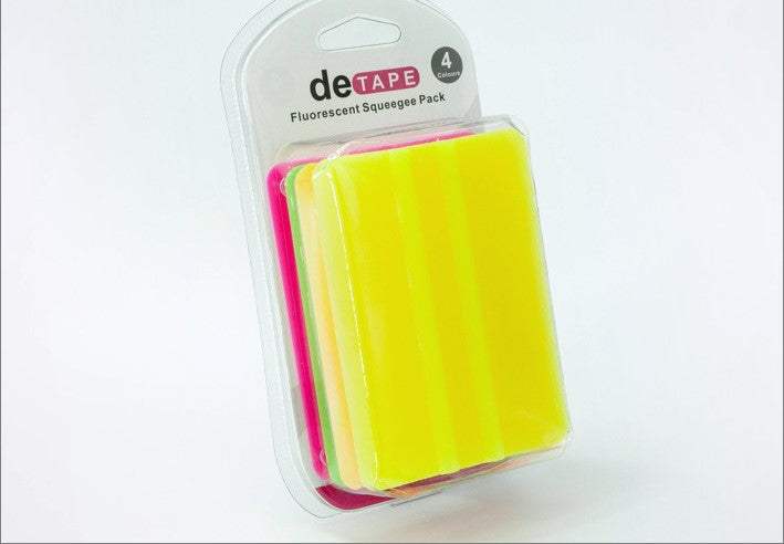 006935032 - R&E Wraps and Graphics LTD - 4x Neon plastic squeegee. 101 x 75mm - sign tools, Squeegees