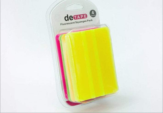 006935032 - R&E Wraps and Graphics LTD - 4x Neon plastic squeegee. 101 x 75mm - sign tools, Squeegees