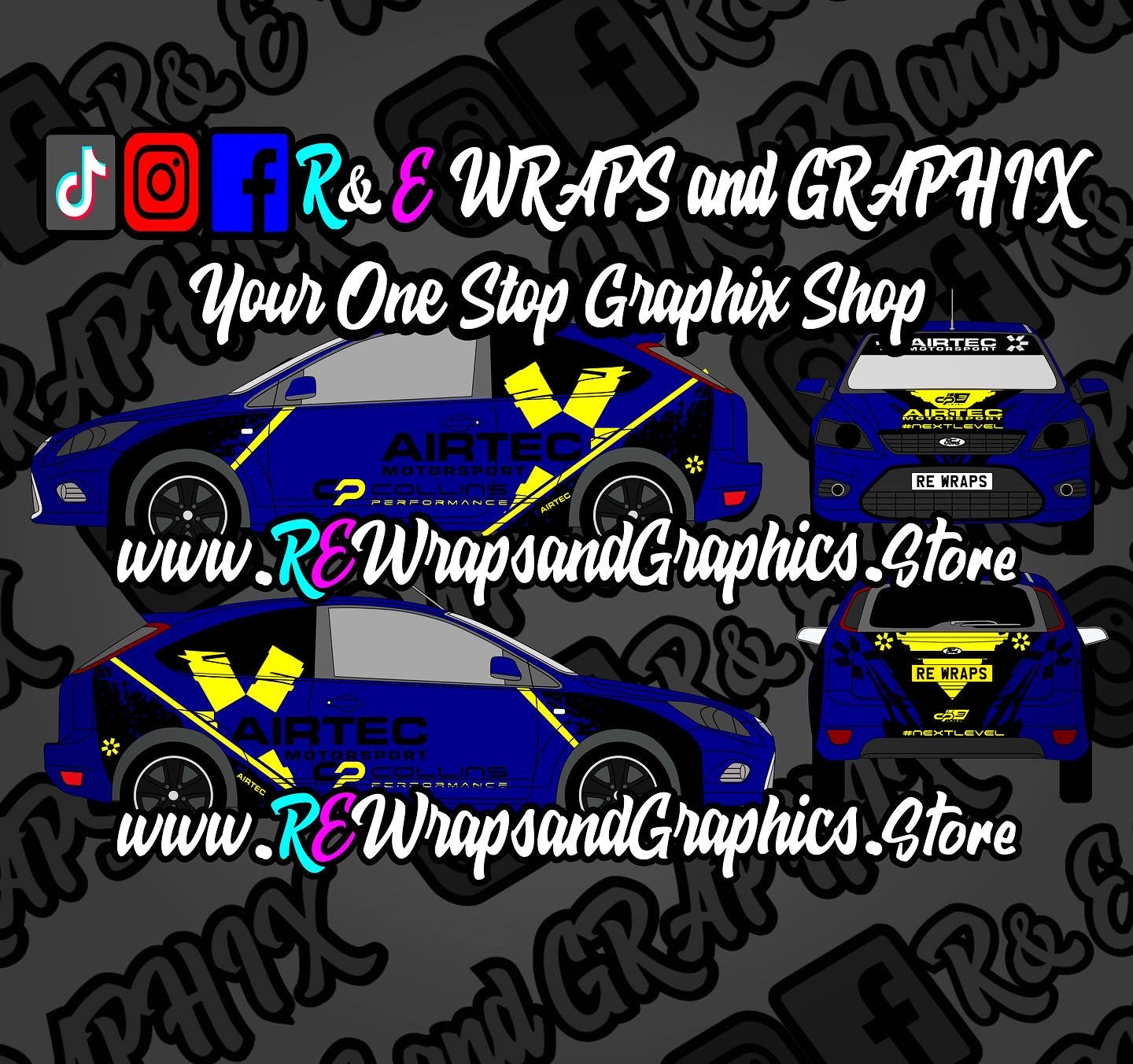 Ford Focus mk2 ST/RS Airtec / Collins Performance Graphic Kit