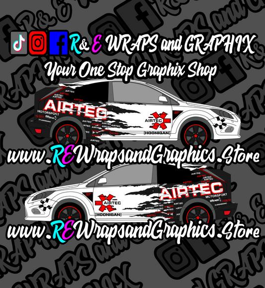Ford Focus ST/RS Airtec Graphic Kit (Hexis Cast Wrap)