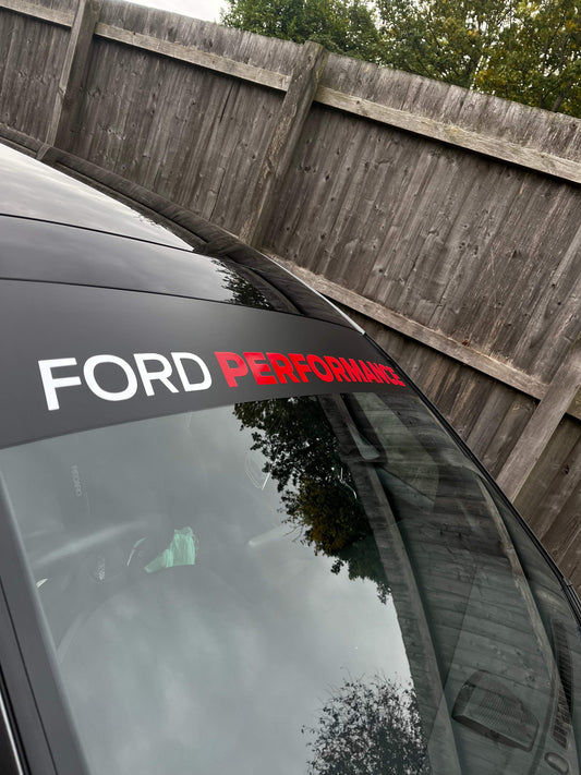 03429535-40F8-4B19-8F65-CD9BCB51A2AC - R&E Wraps and Graphics LTD - Ford performance Sunstrip - ford, Ford performance, ford performance sunstrip, sunstrip, sunstrips