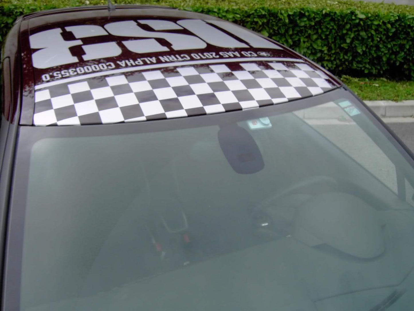 097aaa317c43d1e6802ebd9a3f0c0abe9b6d1976-lg - R&E Wraps and Graphics LTD - Citroen DS3 Chequered Roof Graphics - Chequered, citroen, DS3, roof graphics