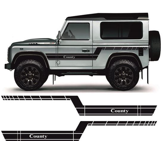 Land Rover Defender 90 County Side Stripes