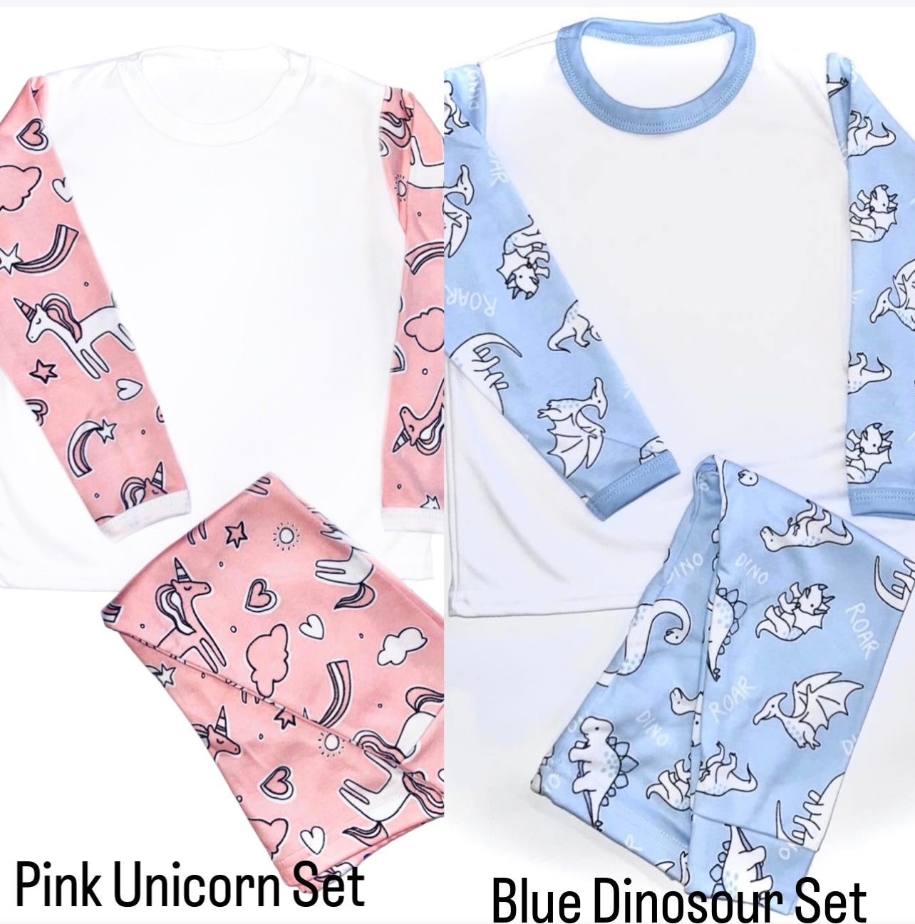 George Pig & Dinosaur Inspired Kids Personalised Birthday Pyjamas | When I Wake Up I Will Be...