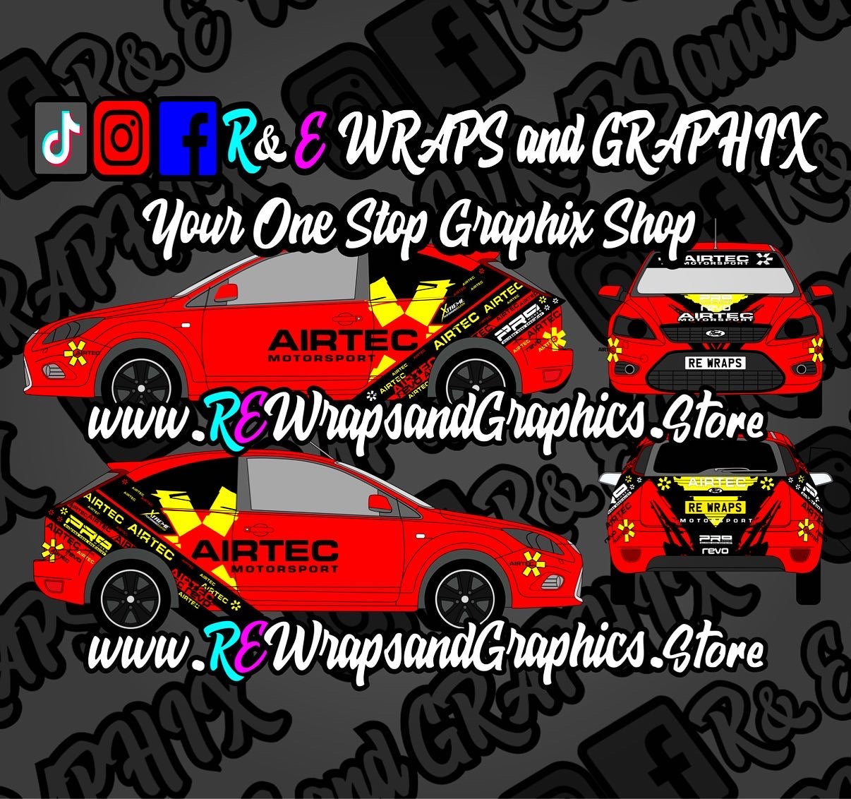 Ford Focus mk2 ST/RS Airtec Graphic Kit