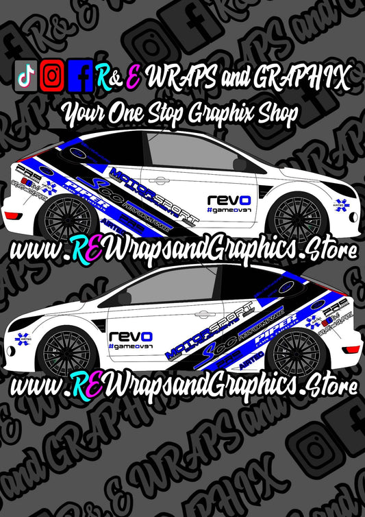0afe877f-472a-465b-9a55-e7e9d7d73b13 - R&E Wraps and Graphics LTD - Ford Focus Motorsport Development Graphic Kit - ford, Ford Graphic Kits, graphic kits, motorsport, motorsport graphic kits