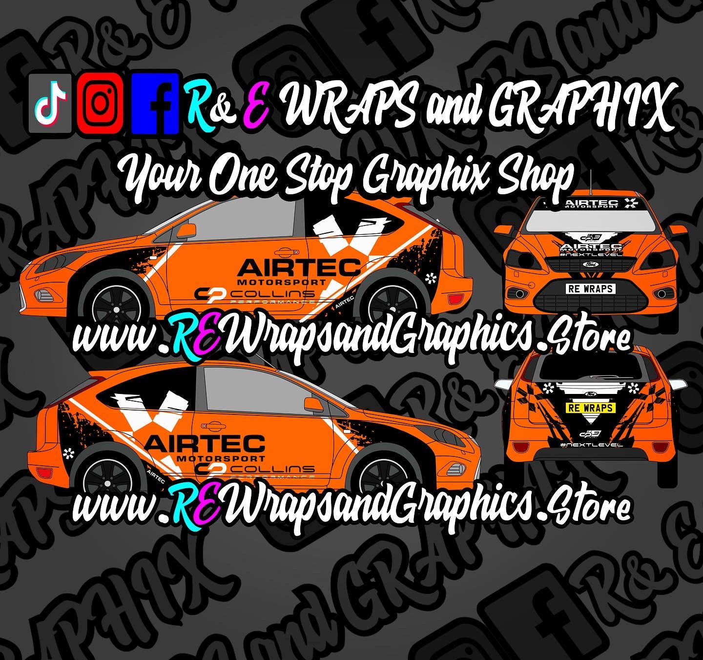 Ford Focus mk2 ST/RS Airtec / Collins Performance Graphic Kit