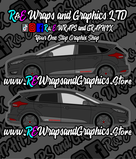 Ford Focus ST/RS MK3 Ford Performance Side Stripes