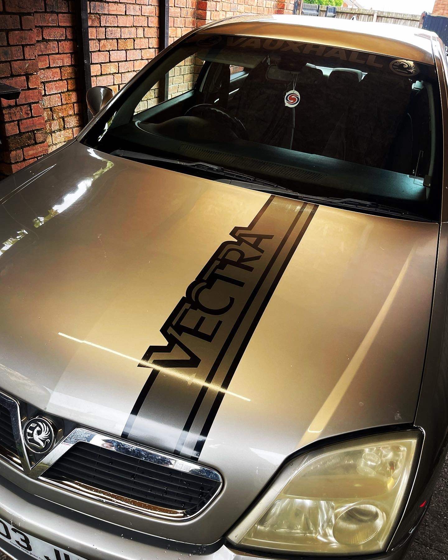 140A3C6A-0FCB-41C3-8683-975DCBAACE9F - R&E Wraps and Graphics LTD - Vauxhall Vectra Bonnet Stripe - bonnet, Bonnet stripe, bonnet stripes, Vauxhall, Vauxhall Performance, Vauxhall vectra, vauxhall vxr