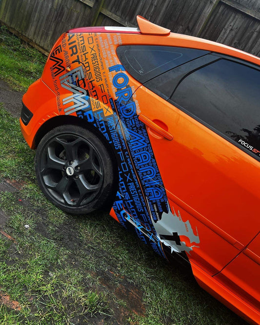 14CBC06D-7502-4BAA-9594-10726FF84C71 - R&E Wraps and Graphics LTD - Ford Focus ST/RS MK2 Ford Mania Graphic Kit - ford, ford focus, ford focus graphic kit, ford focus graphic kits, ford focus st, ford focus st graphic kits, Ford Graphic Kits, ford mania, ford mania graphics, ford mania stickers, graphic kits