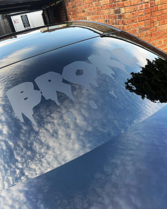 Broke Boys Rear Window Decal