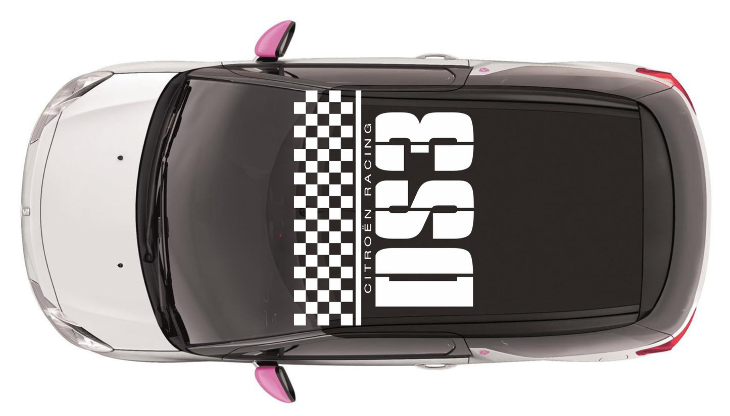 Citroen DS3 Chequered Roof Graphics