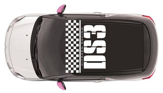 Citroen DS3 Chequered Roof Graphics