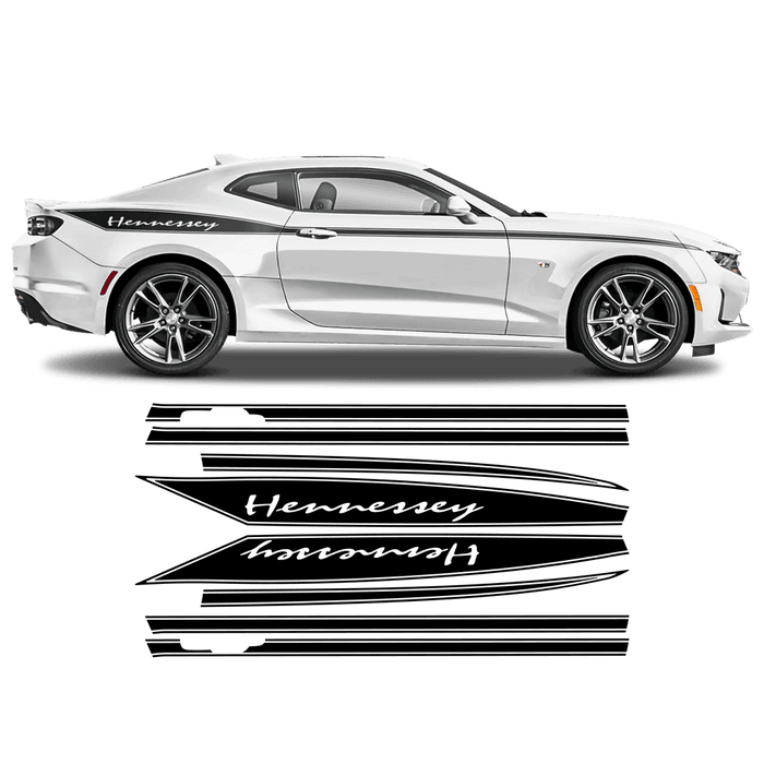 18F783CB-2328-4B5A-BA54-4D63AC3A393B - R&E Wraps and Graphics LTD - Chevrolet Camaro Hennessey Side Stripes - Camaro, Chevrolet, side stripes