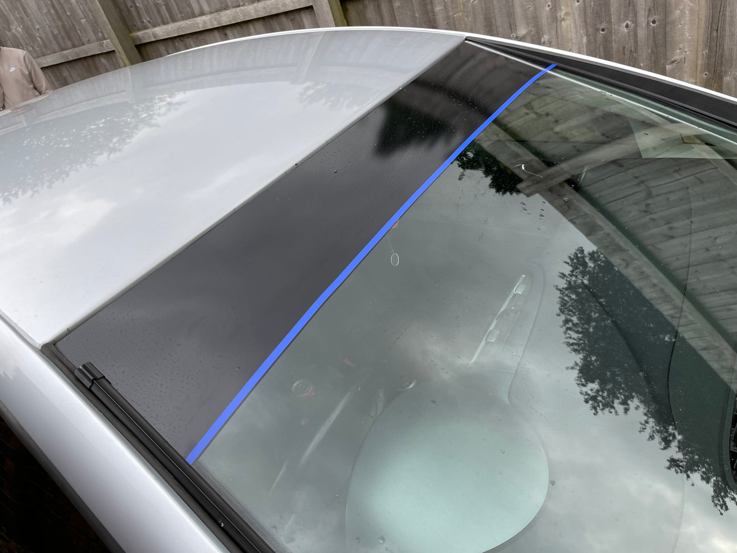 Plain Sunstrip With Pinstripe