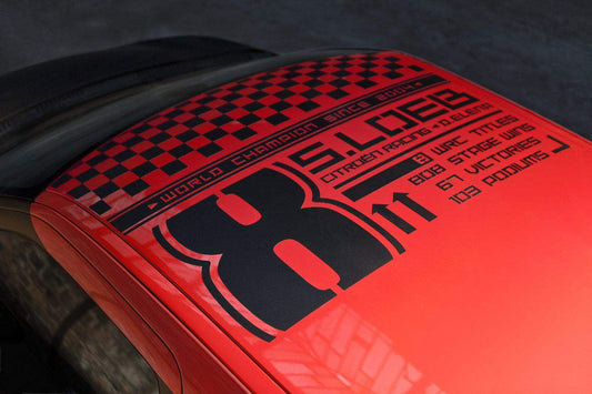 2012citroen-ds3-racing-sebastien-loeb-edition-3 - R&E Wraps and Graphics LTD - Citroen DS3 Racing Sébastien Loeb Limited Edition Roof Graphics - Chequered, citroen, DS3, racing, roof graphics, Sébastien Loeb