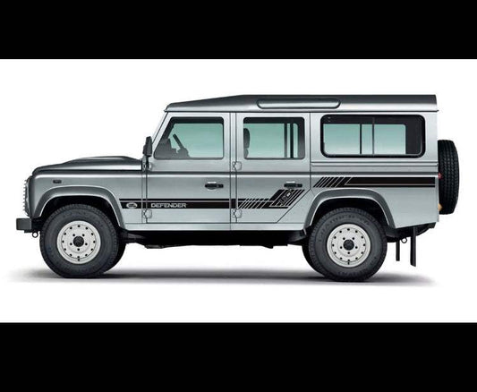 206EFD22-3EEC-49A1-BF2F-C356590A1ABC - R&E Wraps and Graphics LTD - Land Rover Defender 110 Oxford Side Stripes - Defender, land rover