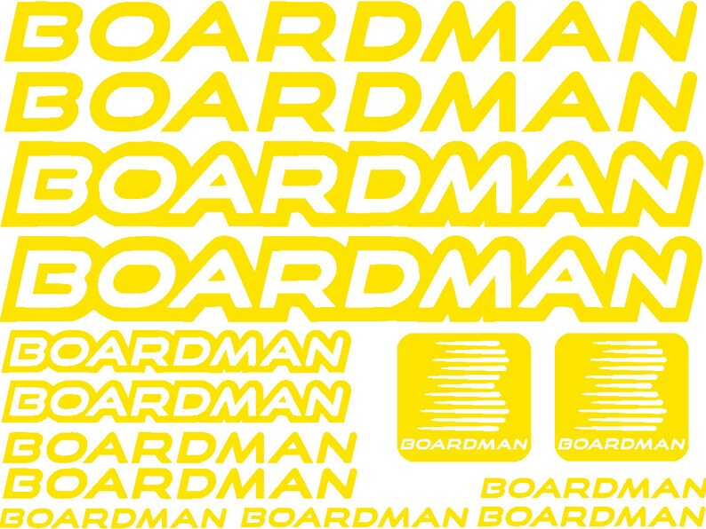 Boardman Frame Sticker kit