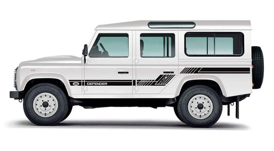 2971A23B-A045-46D8-9BBA-843F1D6F4DF6 - R&E Wraps and Graphics LTD - Land Rover Defender 110 Oxford Side Stripes - Defender, land rover