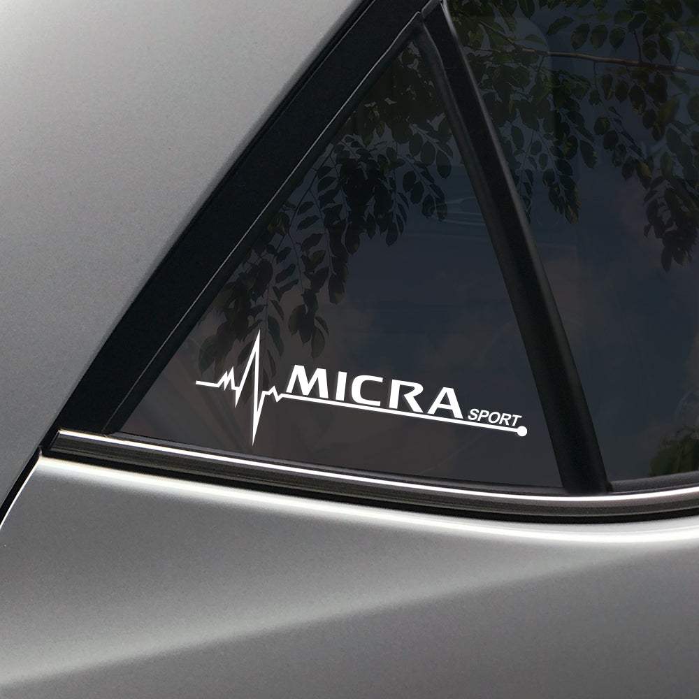 2PCS-Car-Styling-Auto-Reflective-PVC-Decor-Waterproof-Side-Window-Sticker-For-Nissan-Micra-Car-Body - R&E Wraps and Graphics LTD - Nissan Micra Sport Side Window Stickers - micra, nissan, small stickers, stickers
