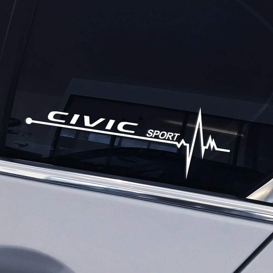 2pcs-Car-Side-Window-Glass-Sport-Decals-Stickers-for-Honda-CIVIC-Modulo-MUGEN-VEZEL-XR-V - R&E Wraps and Graphics LTD - Honda Civic Sport Side Window Stickers - civic, honda, small stickers, stickers