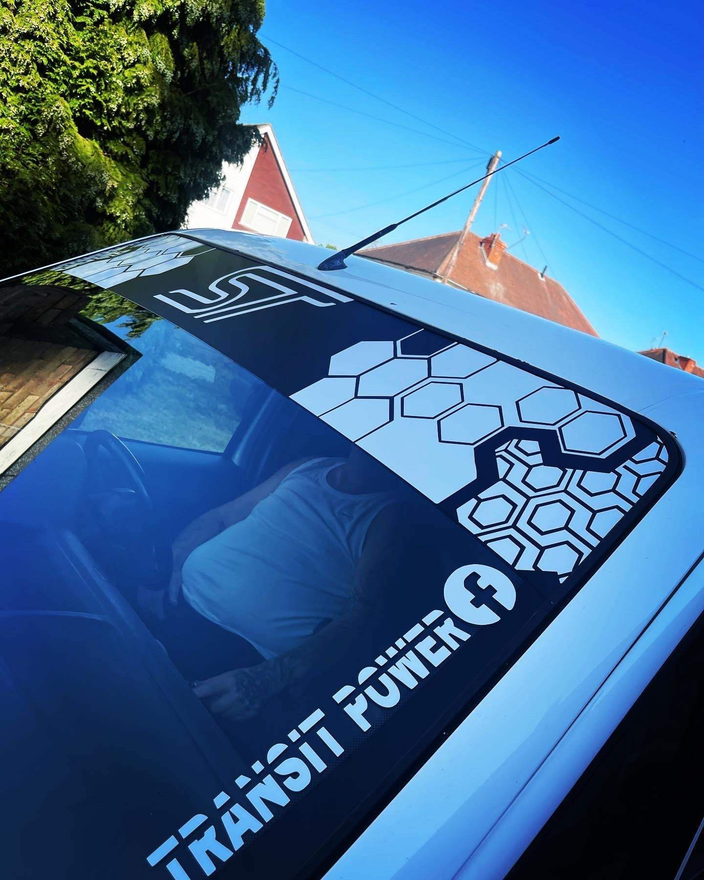 30BD2F26-90E4-4968-978A-E326A99DC53C - R&E Wraps and Graphics LTD - Honey Comb ST Sunstrip - honeycomb, Honeycomb sunstrip, st honey comb, st sunstrip, sunstrips
