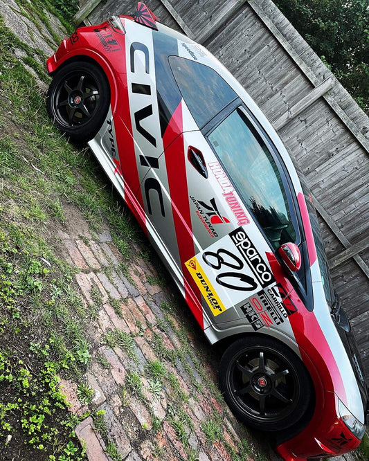 310380196_773350230645925_1338765629566803757_n - R&E Wraps and Graphics LTD - Honda Civic Type-R WRC Track Car Graphic Kit - area, civic, Civic graphic kits, corbeau, DUNLOP TYRES, graphic kits, HKS, honda, Honda Civic Type-R 2007-10 WRC Track Car Graphic Kit, Honda graphic kits, honda rally kit, Honda type r, Honda type r graphic kits, OZ RACING, PIRELLI, SPARCO, SPEEDLINE, type r, yellow speed racing