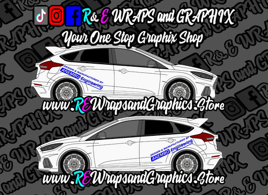 Ford Focus ST/RS Anembo Engineering Side Decals