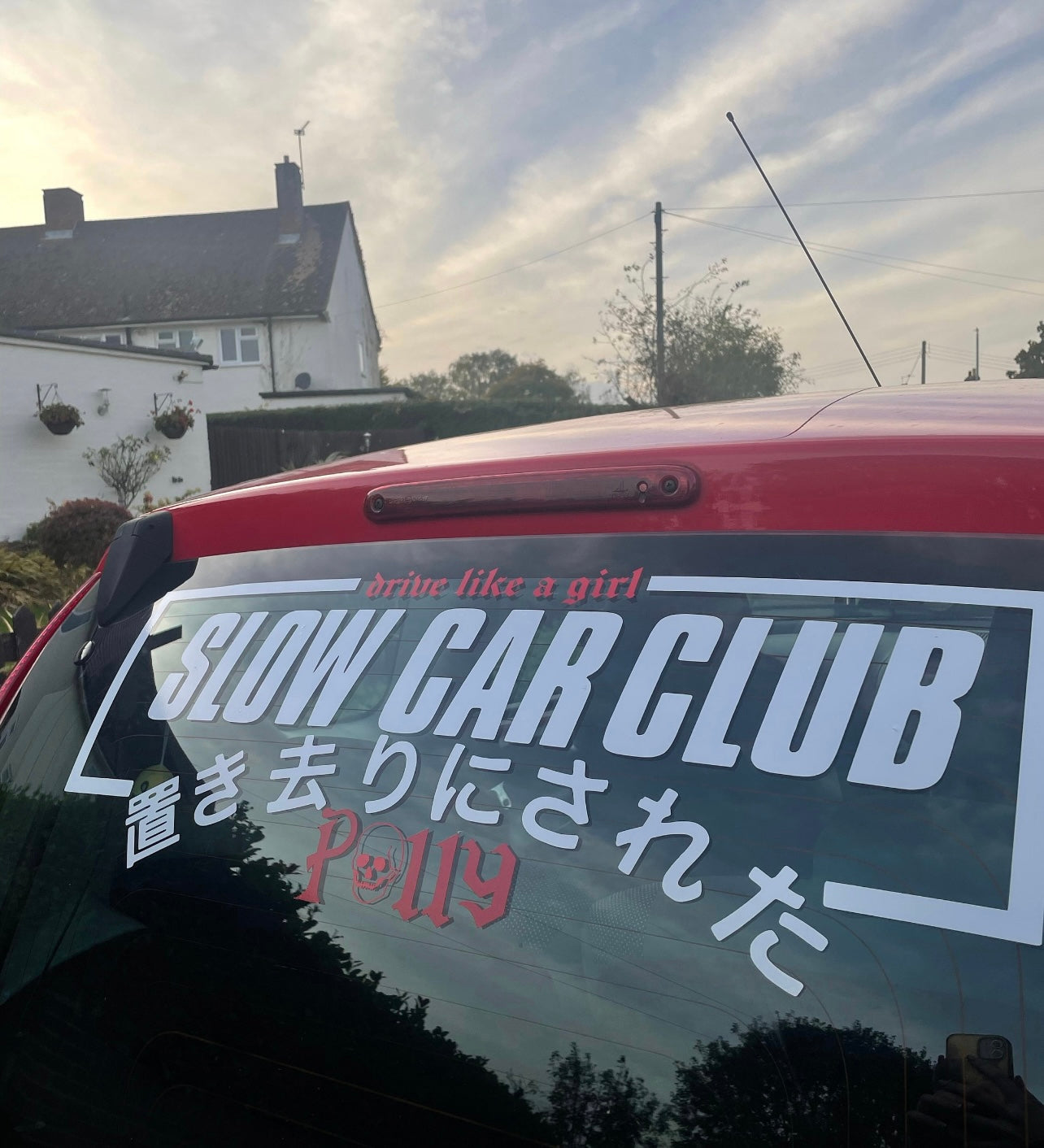 Slow Car Club Window Sticker