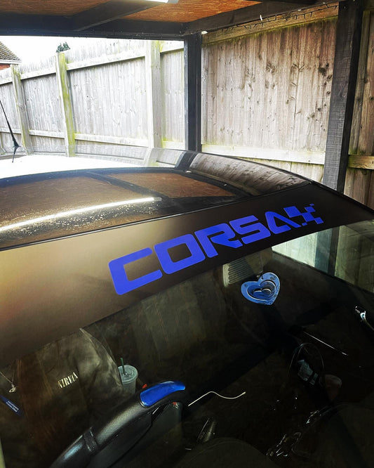 Vauxhall Corsa Side Stripes and Sunstrip
