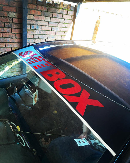 Shit Box Sunstrip With Pinstripe