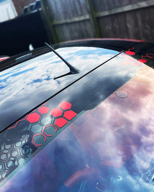 342683645_2272548139614069_4431995950674804311_n - R&E Wraps and Graphics LTD - Honey Comb ST Sunstrip - ford, ford focus, ford focus rs, ford focus st, honeycomb, st, st honey comb, st sunstrip, sunstrips