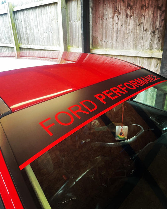 Ford performance Sunstrip With Pinstripe