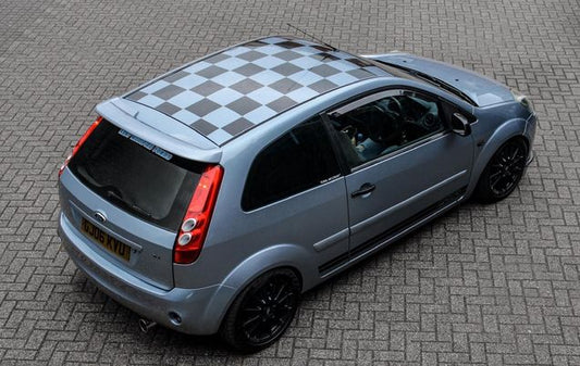 Ford Fiesta MK5 Checkered Roof Graphics