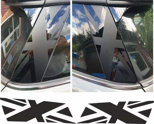 343383474_774166447754782_9171386711831737210_n - R&E Wraps and Graphics LTD - Mini F56 Cooper S Rear Quarter Panel Union Jack Graphics - cooper, mini, Mini Cooper, Union Jack, window flags