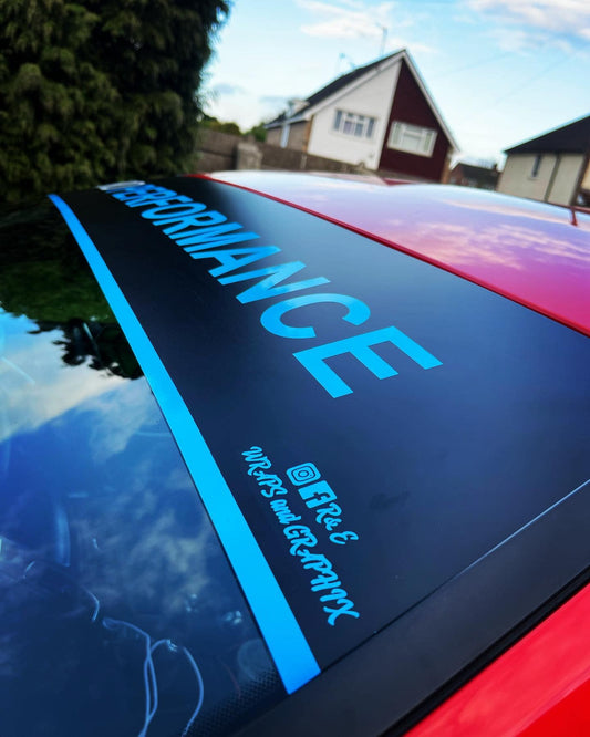 Ford performance Sunstrip With Pinstripe