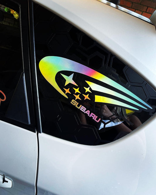 Subaru Impreza Honeycomb Side Window Stickers