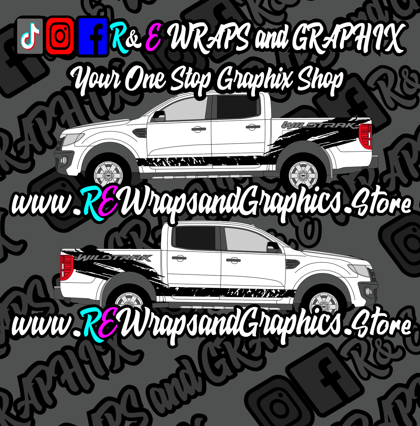 350746110_175492618778383_5823136195357957762_n - R&E Wraps and Graphics LTD - Ford Ranger Wildtrak Side Stripes - 4x4, ford ranger, Ford ranger raptor, ford ranger stickers, ford ranger wildtrak side stripes, ford raptor, ford side stripes, ranger, wildtrak, wildtrak side stripes, wildtrak stickers, wildtruk