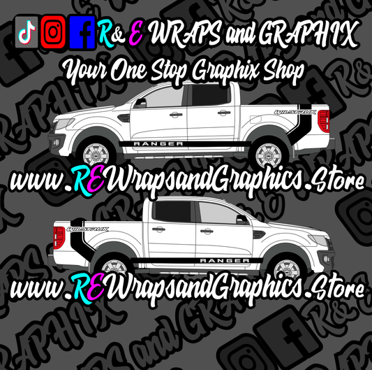 350910591_1933842593648975_1946418245214777440_n - R&E Wraps and Graphics LTD - Ford Ranger Wildtruk Side Stripes - 4x4, ford ranger, Ford ranger raptor, ford ranger stickers, ford ranger wildtrak side stripes, ford raptor, ford side stripes, ranger, wildtrak, wildtrak side stripes, wildtrak stickers, wildtruk