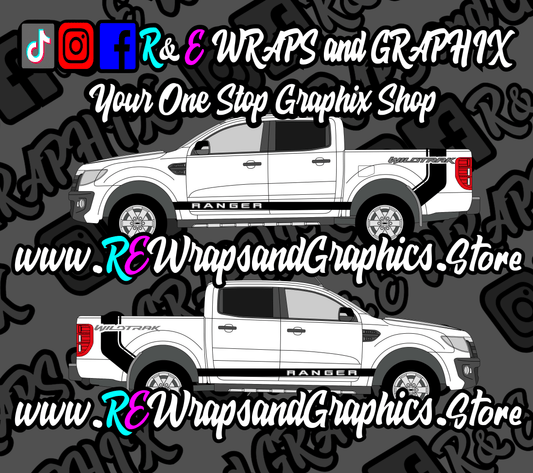 351558999_3046244459004906_2774511776544125331_n - R&E Wraps and Graphics LTD - Ford Ranger Wildtrak Side Stripes - 4x4, ford ranger, Ford ranger raptor, ford ranger stickers, ford ranger wildtrak side stripes, ford raptor, ford side stripes, ranger, wildtrak, wildtrak side stripes, wildtrak stickers