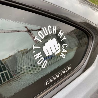 Don't Touch My Car Stickers