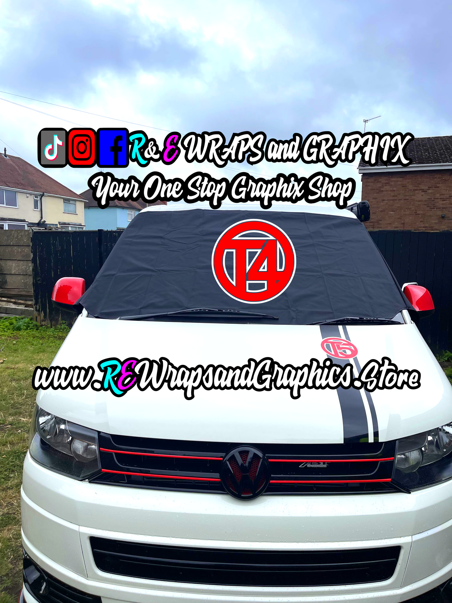 Campervan Windscreen Covers - T5/T6/T4 Logos