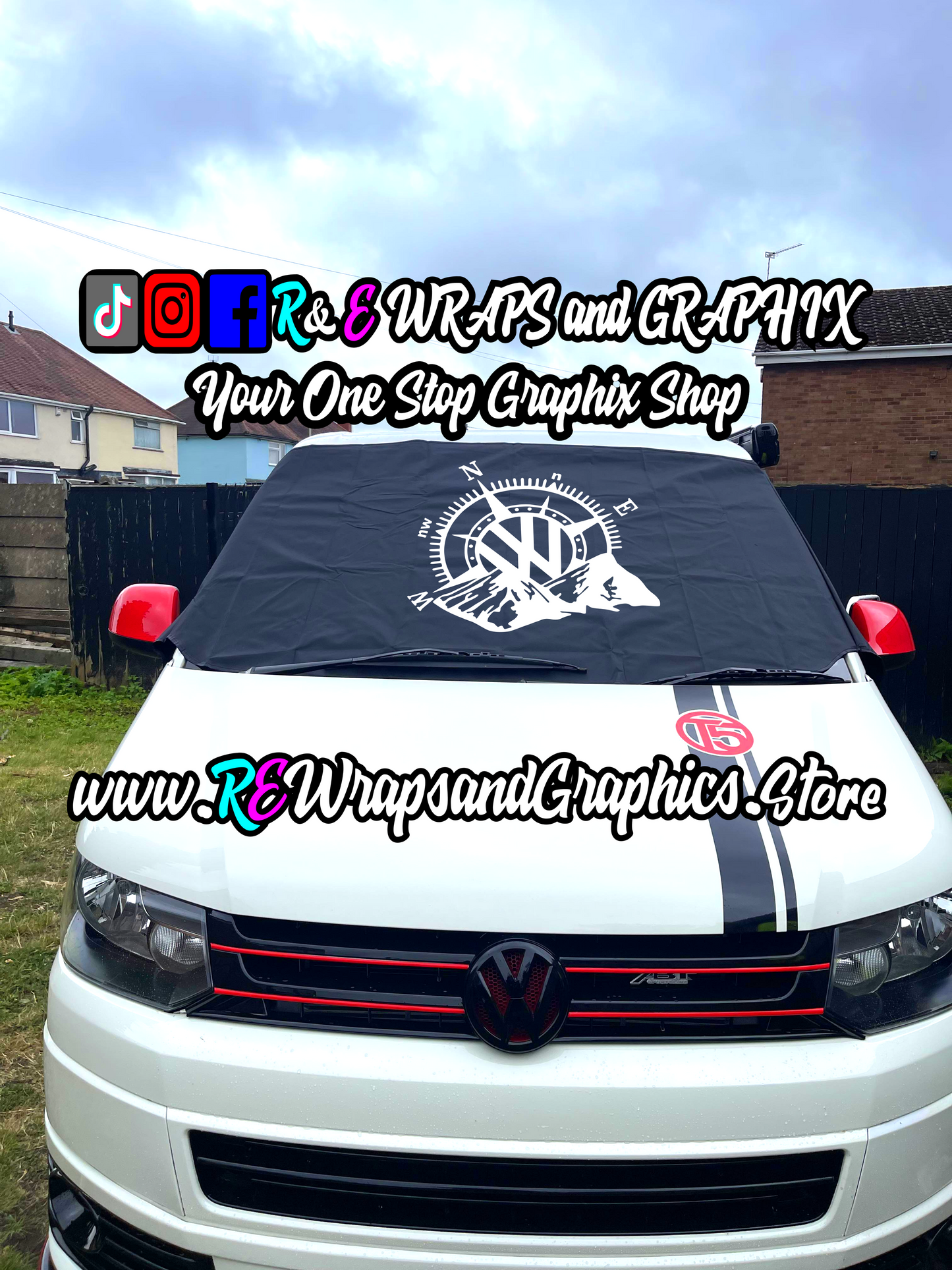 Campervan Windscreen Covers VW Mountains - T5/T6/T4
