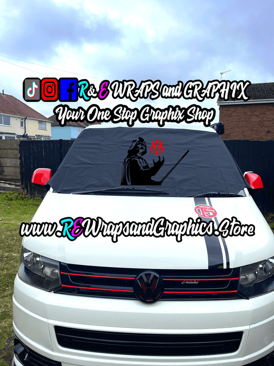 361082788_3250065121950120_640862502529232024_n - R&E Wraps and Graphics LTD - Campervan Windscreen Covers VW Darth Vader - T5/T6/T4 - campervan, sunstrips, t5, T5 windscreen cover, t6 windscreen cover, Volkswagen t5, window cover, windscreen cover